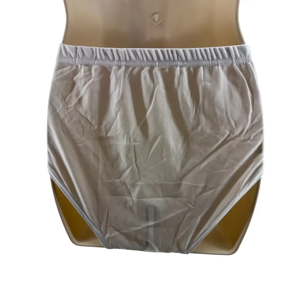 Vintage Jake Taylor Nylon Low Rise Brief Mens White Silky Nylon
